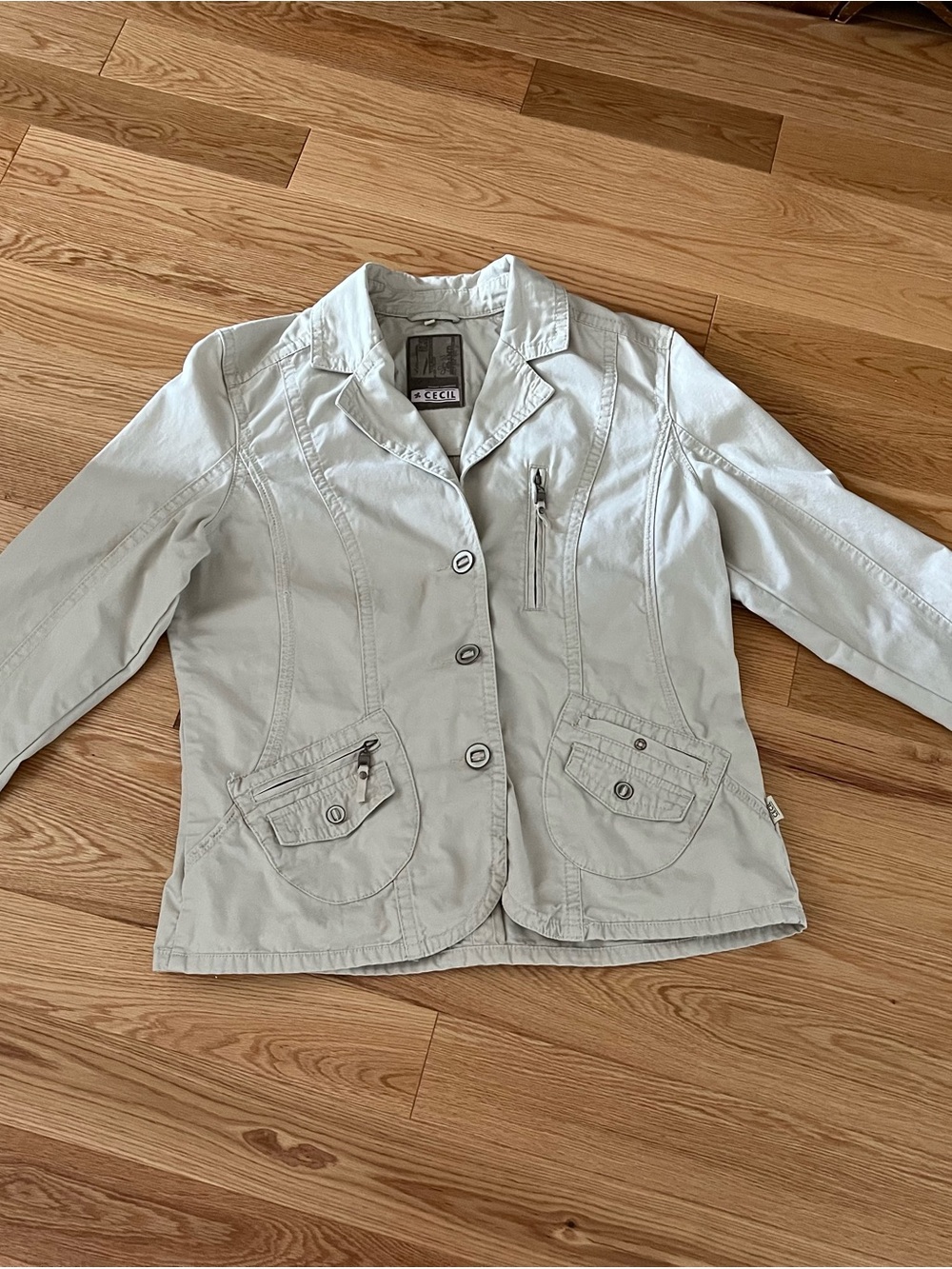 Cecil Light cream Casual Tailored Blazer Jacket